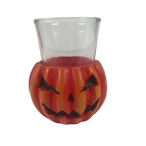 Jack O Lantern Pumpkin Shot Glass Halloween Spooky Horror Goth Home Decor Spooky